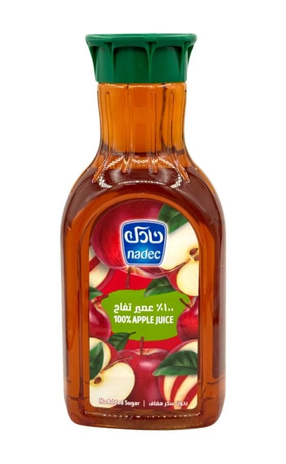 نادك عصير تفاح طازج بدون سكر مضاف 1.3 لتر